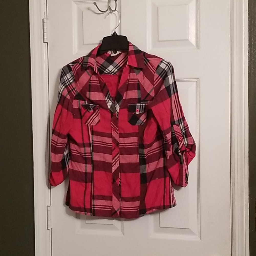 Passport red flannel shirt - Picture 1 of 2